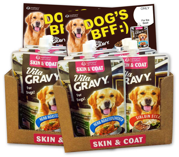 [Wholesale] BOGO! BUY 1 CASE of 6, GET second CASE of 6 -FREE! , Canine, Skin & Coat Vita-Gravy®