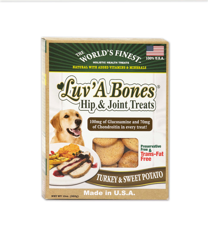 [Wholesale] BOGO! BUY 1 CASE OF 6, GET SECOND CASE OF 6 -FREE!  Luv A' Bones® Natural, Hip & Joint Treats, 2 natural, flavors!
