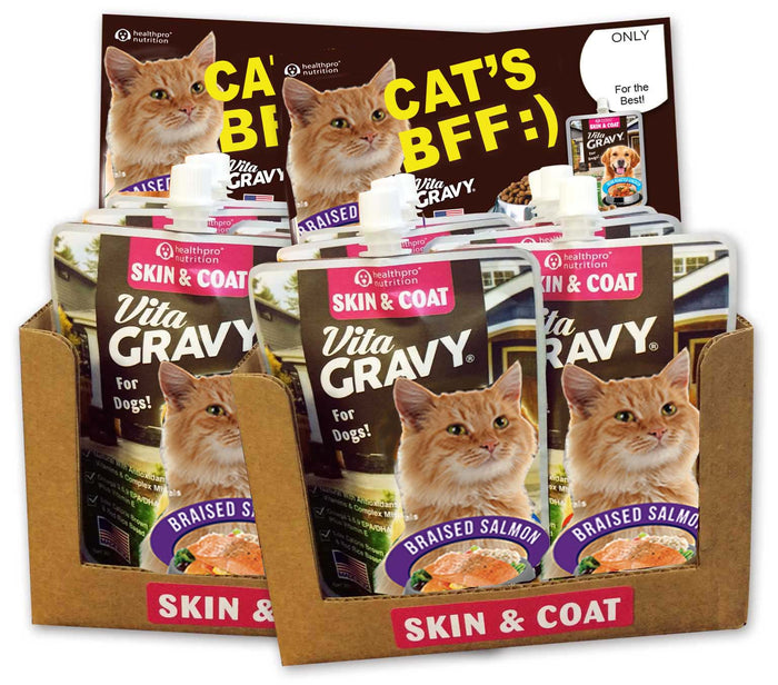 [Wholesale] BOGO! BUY 1 CASE OF 6, GET second CASE OF 6  -FREE! Feline, Skin & Coat Vita-Gravy®